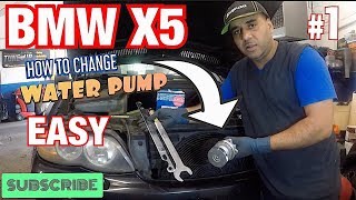 How to replace Water pump on BMW X5 [upl. by Oriel]