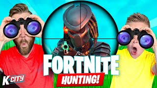 Hunting for PREDATOR in FORTNITE Family Challenge KCITY GAMING [upl. by Falda]