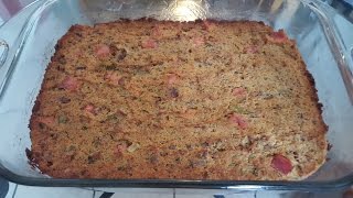 How to make Cornbread Dressing from scratch [upl. by Attinahs]