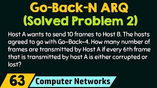 GoBackN ARQ Solved Problem 2 [upl. by Mieka]