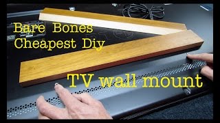 How to make ● CHEAPEST FLATSCREEN TV WALL MOUNT [upl. by Barber]