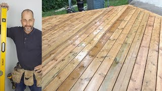 DIY DECK Part 5  Laying Deckboards [upl. by Ednutey]