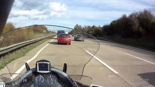 BMW K 1200 LT Highspeed on german autobahn [upl. by Abbey]