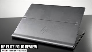 HP Elite Folio Review Vegan LeatherClad Snapdragon Laptop with 5G [upl. by Narton]