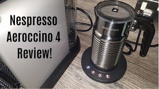 Nespresso Aeroccino 4 Milk Frother Review  Worth upgrading from the Aeroccino 3 [upl. by Edualc]