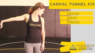 Median Nerve Mobilization Stretch Carpal Tunnel Exercise [upl. by Dominick]