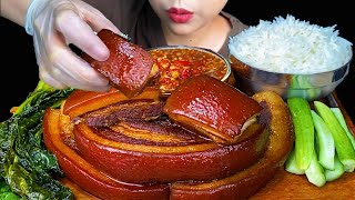 Braised Pork Belly  MUKBANG SOUNDS [upl. by Kcirrem]