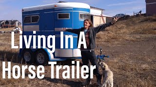 Horse Trailer Camper Conversion Minimalist Nomad [upl. by Rusell726]