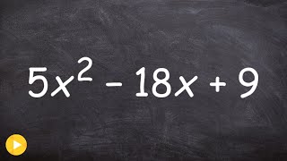 Factoring Polynomials using box method [upl. by Thane]