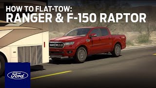 How to FlatTow Ranger and F150 Raptor  Ford HowTo  Ford [upl. by Maje]