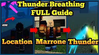 Thunder Breathing FULL Guide  Location  Finding Marrone  Demonfall Roblox [upl. by Glover]