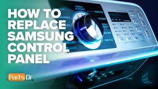 How to remove a Samsung washing machine control panel part  DC9716961A [upl. by Anitnelav]