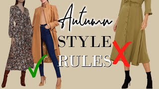 9 AUTUMN FALL Style Rules EVERY Elegant Woman follows  Classy Outfits [upl. by Neelyt890]