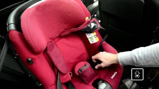 MaxiCosi  How to install the AxissFix car seat in your car [upl. by Ddet3]