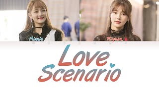 GIDLE Minnie amp Miyeon  Love Scenario Cover Color Coded HanRomEng Lyrics [upl. by Haelahk668]