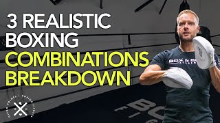 3 Realistic Boxing Combinations You Can Use In Real Boxing Fights [upl. by Naujad]