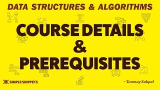 Introduction to Data Structures amp Algorithms  Course Details amp Prerequisites [upl. by Alebasi]