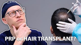 PRP vs Hair Transplant  Dr Gary Linkov [upl. by Yboj]