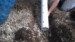 How To Install Perforated Pipe French Drain for Do It Yourself Job [upl. by Hsaka]