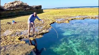 Fishing Reef Holes on a Remote Coast [upl. by Ayamahs282]