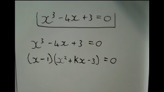 Factorising cubic functions The kx method [upl. by Tnomel]