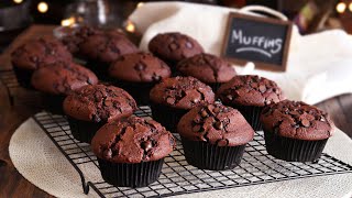 Muffins de Chocolate con Chips de Chocolate  CUKit [upl. by Brigida]