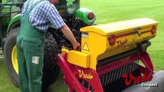 Vredo Compact Overseeeder by Campey Turf Care [upl. by Nyved552]