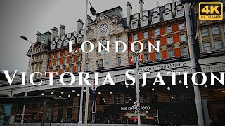 London Victoria Station Walk Through England 4K [upl. by Allerym680]