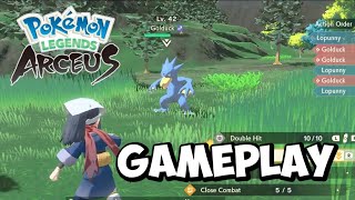 Pokemon Legends Arceus New Battle Gameplay [upl. by Stuppy]