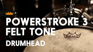 Powerstroke 3 Felt Tone Drumhead  Remo [upl. by Nyrmac]