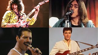 Top 100 Greatest Rock Stars Of All Time [upl. by Bealle]