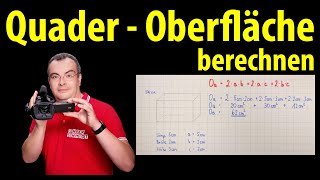 Quader  Oberfläche berechnen  Lehrerschmidt [upl. by Oribelle]