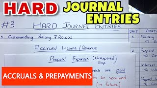 HARD Journal Entries by Saheb Academy  Class 11  BCOM  CA Foundation [upl. by Emyle]