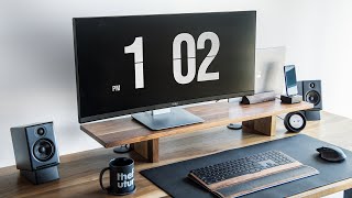 Perfect Productive Workspace – Minimal Office  Desk Tour [upl. by Devondra]