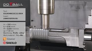 DoTwistBall  Super highfeed cutter for profile milling at high feed rates [upl. by Anhavas374]