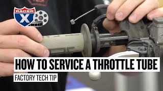 Racer X Films How to Service a Dirt Bike Throttle Tube [upl. by Hilliard]