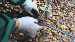 DIY Concrete Rebar Wire Tying [upl. by Ulrikaumeko]