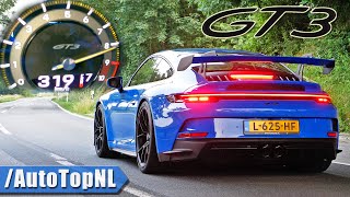 PORSCHE 911 GT3 992 0319KMH INSANE SOUND by AutoTopNL [upl. by Oys]