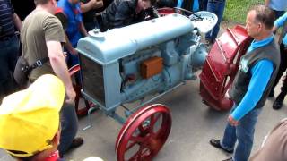 Fordson FSeries 1920 Tractor StartUp [upl. by Yhtomit]