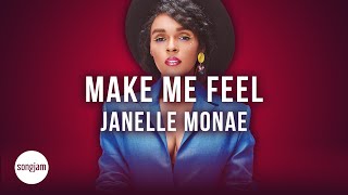 Janelle Monae  Make Me Feel Official Karaoke Instrumental  SongJam [upl. by Grant]