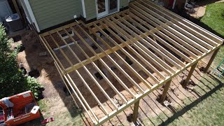 Building an Awesome Covered Deck  Part 1 Footings amp Framing [upl. by Lafleur]