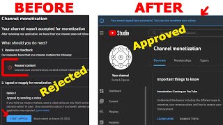 How to Appeal YouTube Monetization Rejected Reuse Video [upl. by Moyra]