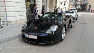 Porsche Carrera GT V10 Sound Symphony Compilation  Acclerations Revs StraightPipes [upl. by Euell]