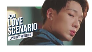 iKON  LOVE SCENARIO Line Distribution Color Coded  아이콘  사랑을 했다 [upl. by Vento]