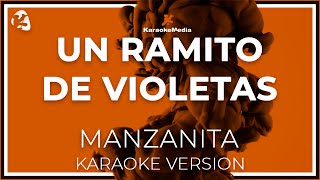 Manzanita  Un Ramito De Violetas LETRA INSTRUMENTAL KARAOKE ISRC ES54I0324312 [upl. by Soulier]