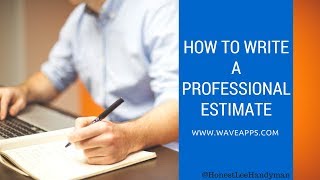 How to Write a Professional Estimate  Best Estimating Software  Its Free Too [upl. by Aniluj]