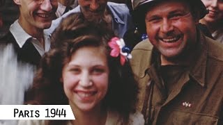 Paris  Liberation in August 1944 in color and HD [upl. by Augusta]