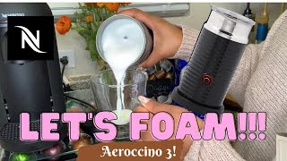 How To Foam Milk With Aeroccino 3 Make Coffee With Foam Tips amp Tricks  Easy Foamed Latte Recipe [upl. by Rhoads]