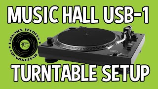 Music Hall USB1 Turntable Setup [upl. by Olracnaig447]