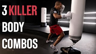 3 BODY SHOT COMBOS YOU NEED TO TRY  Boxing Training [upl. by Velasco]